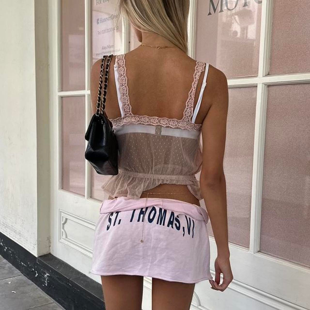 Vintage 90’s light pink lace cami top