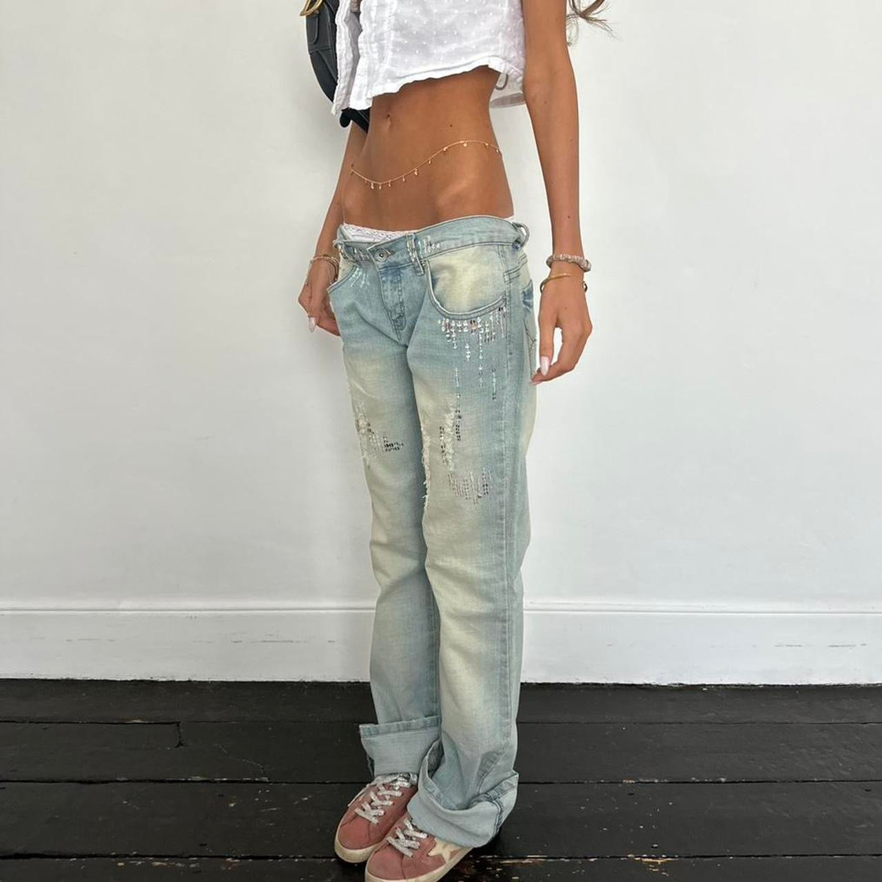 Vintage 00s sequin jeans