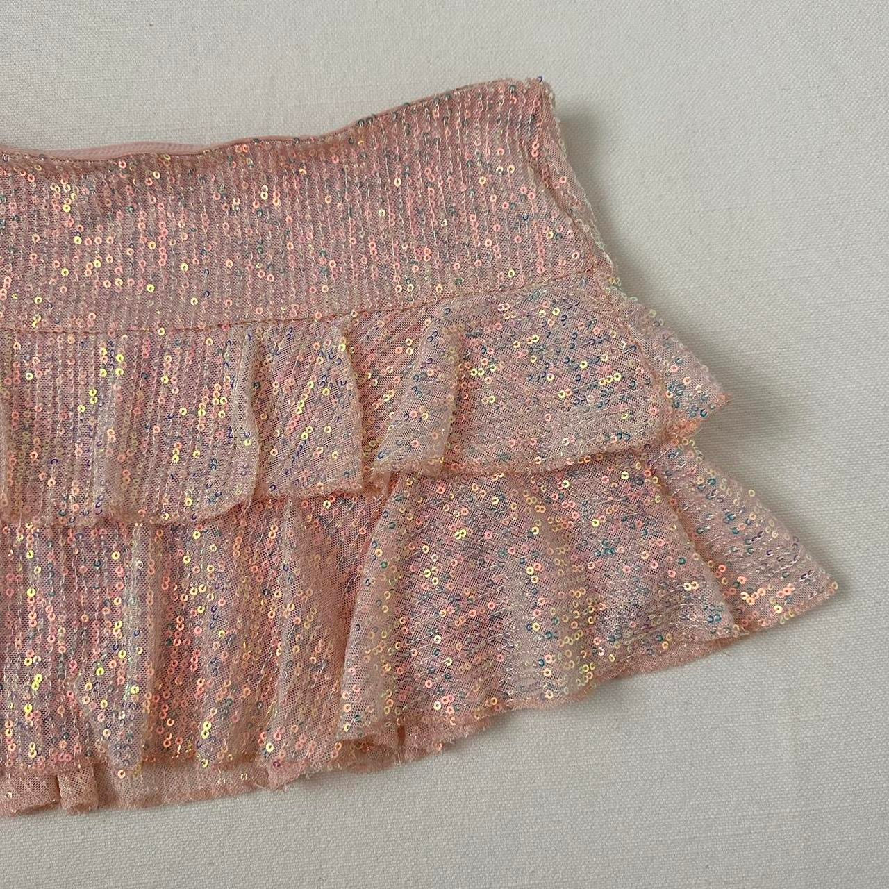 Vintage pink sequin mini skirt 🎀