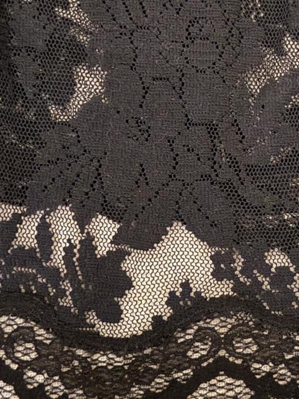Vintage 90’s Victoria’s Secret lace off shoulder dress (in black)