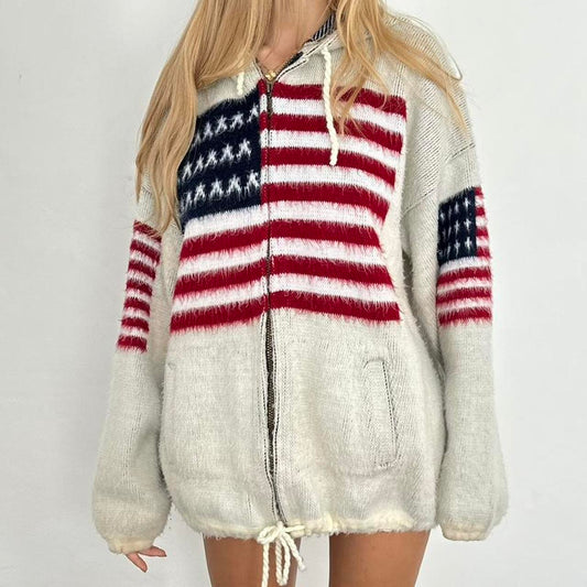 Vintage 90’s soft USA knit bomber jacket