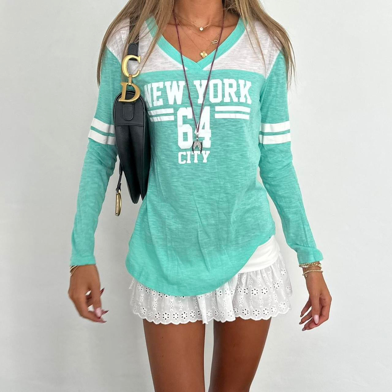 Vintage New York off shoulder top