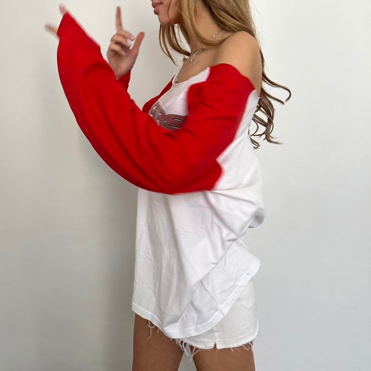 Vintage skater red long sleeve top