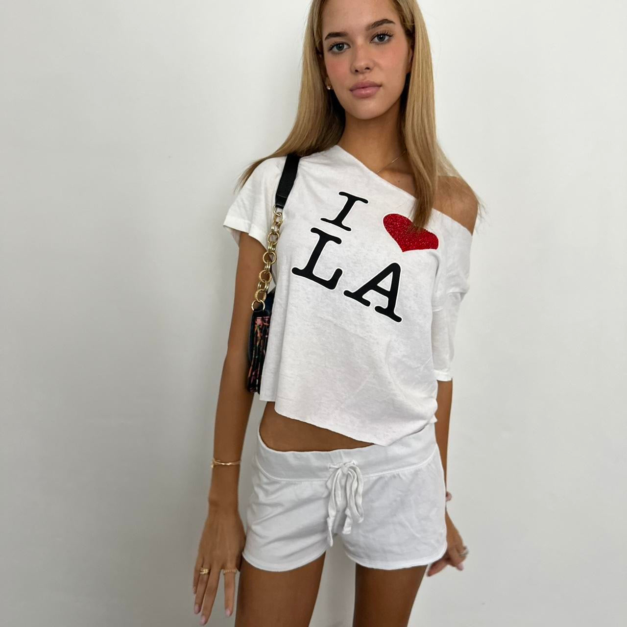 Vintage 90’s I love LA off shoulder top