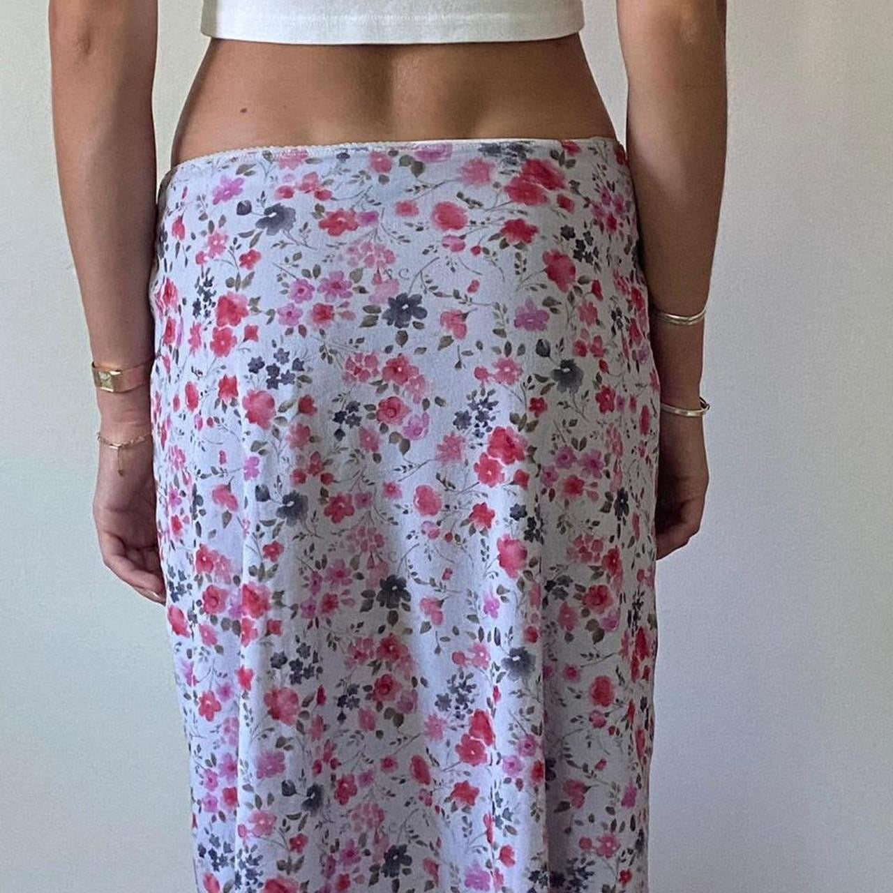 Vintage 90s floral print skirt