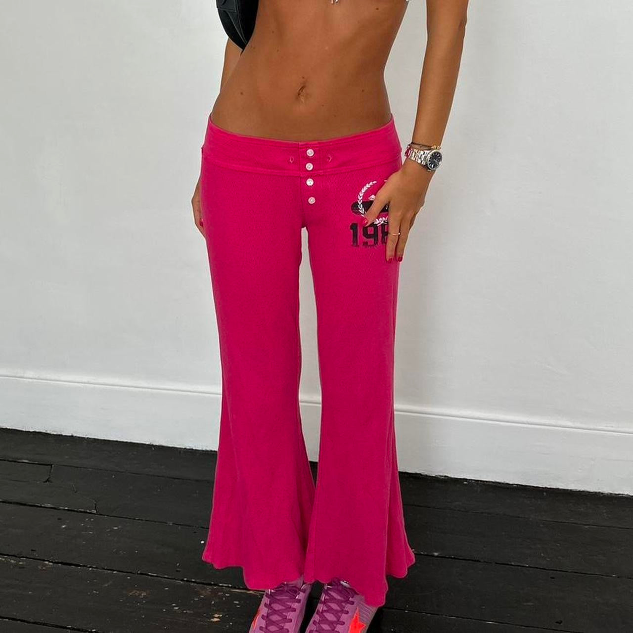 Vintage 2000’s Victorias Secret pink waffle sweatpants
