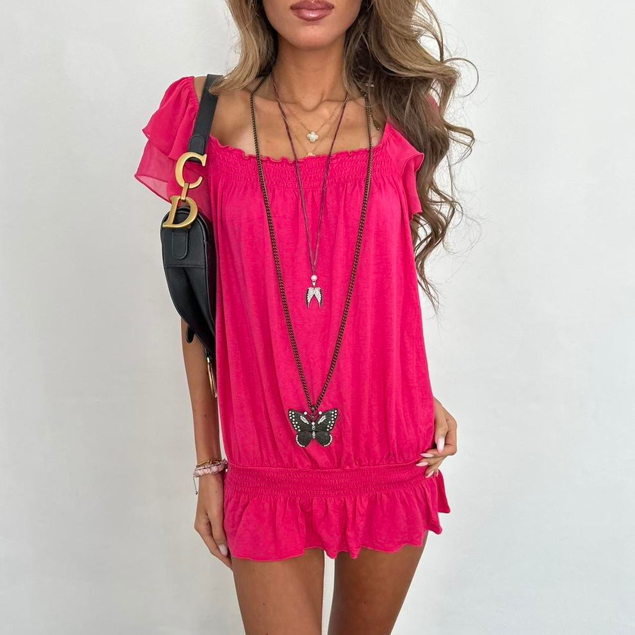 Vintage 00s pink micro dress