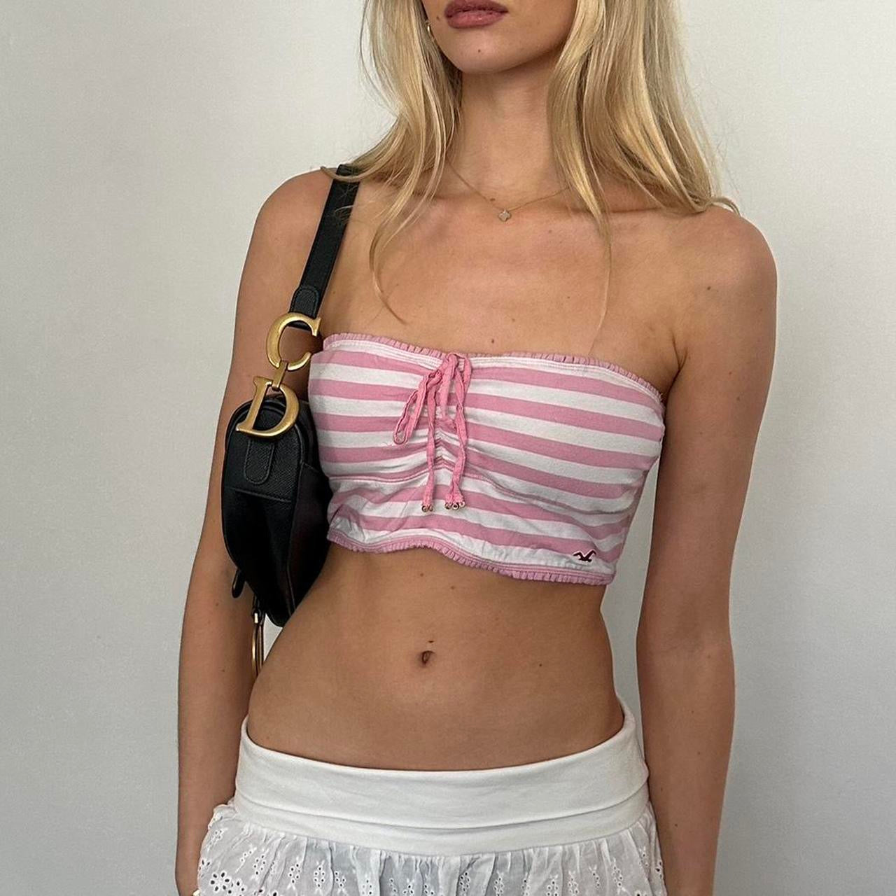 Vintage 2000's Hollister pink strapless top – Chelsea Thrift