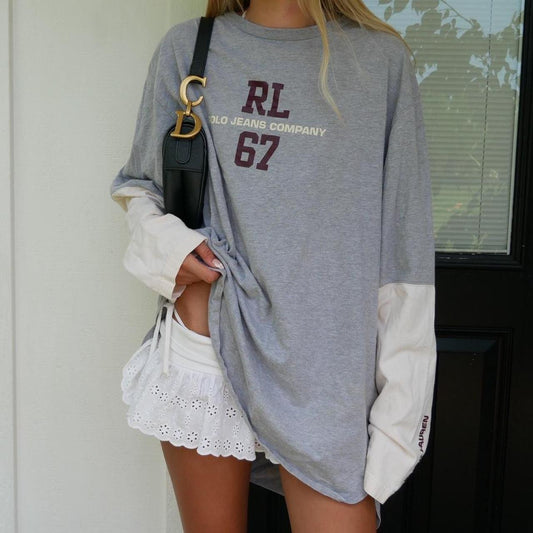 Vintage Ralph Lauren double layered long sleeve top