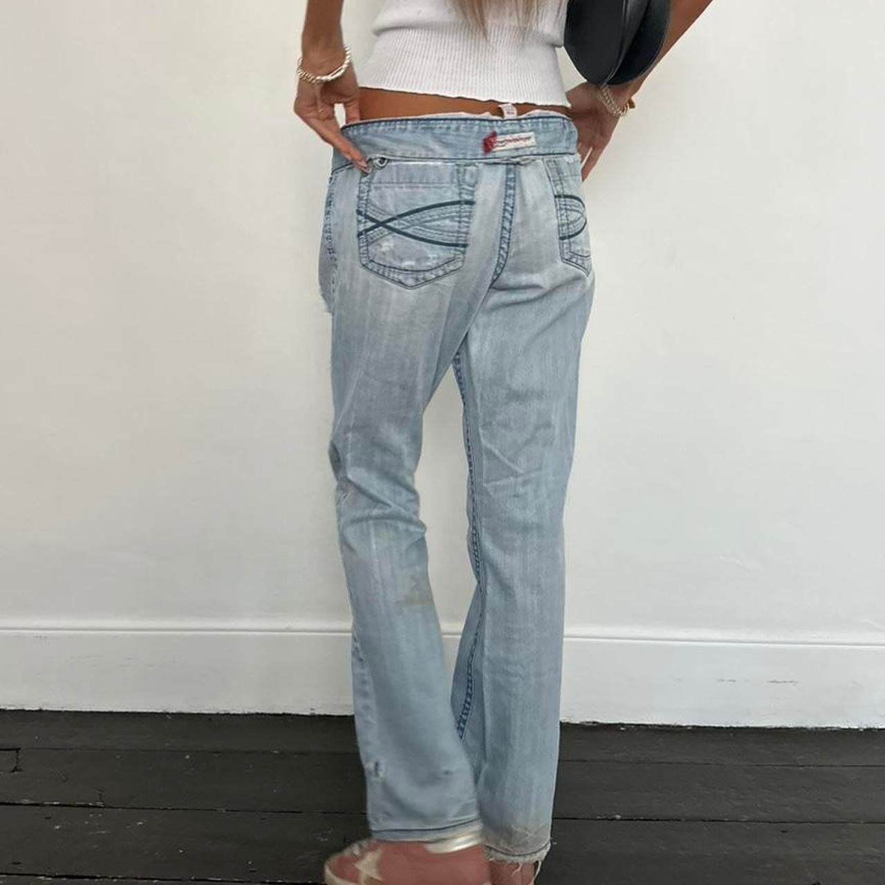 Vintage 2000’s boyfriend bootcut blue jeans