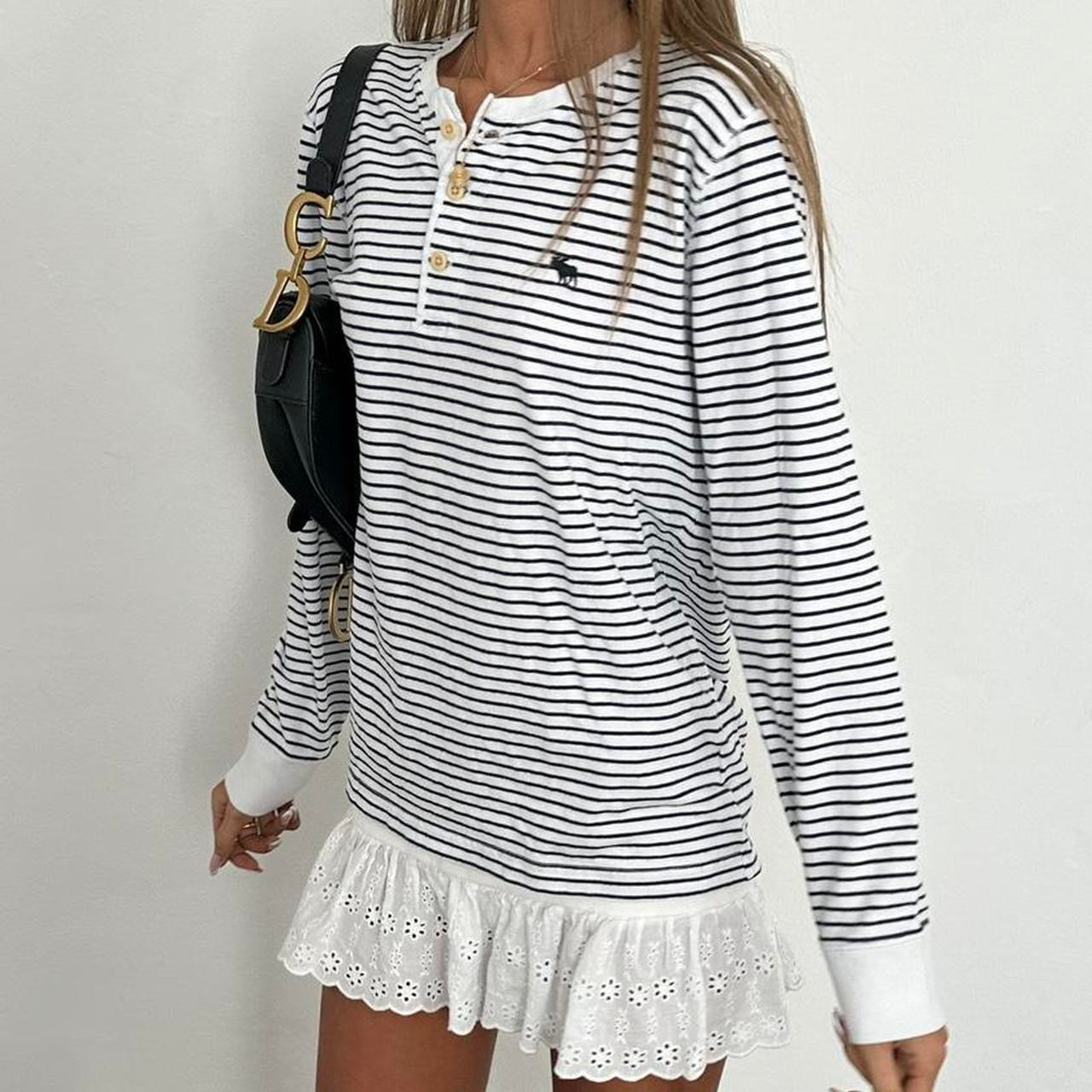 Vintage 00s Abercrombie and Fitch long sleeve striped top