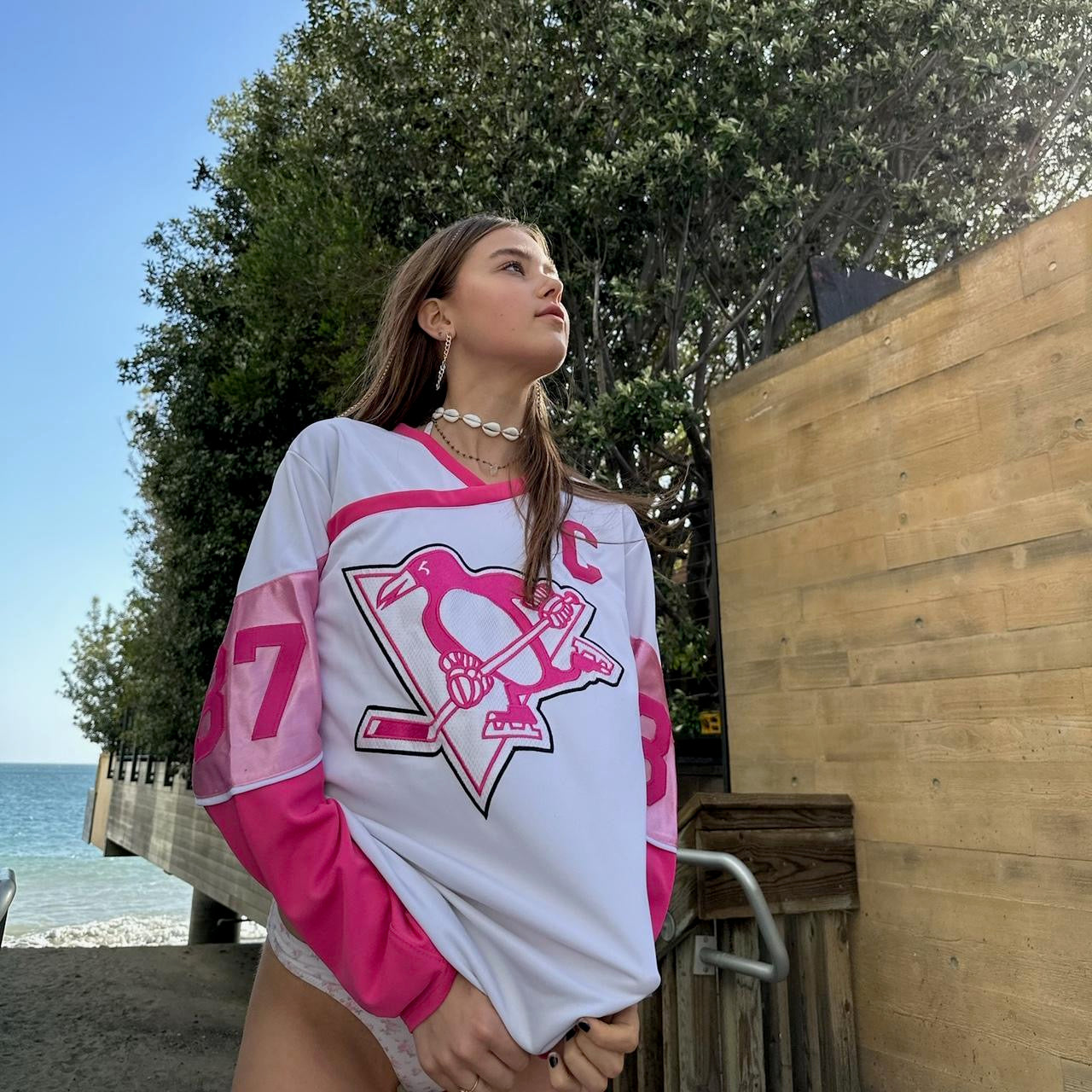 Vintage 90’s long sleeves jersey pink top