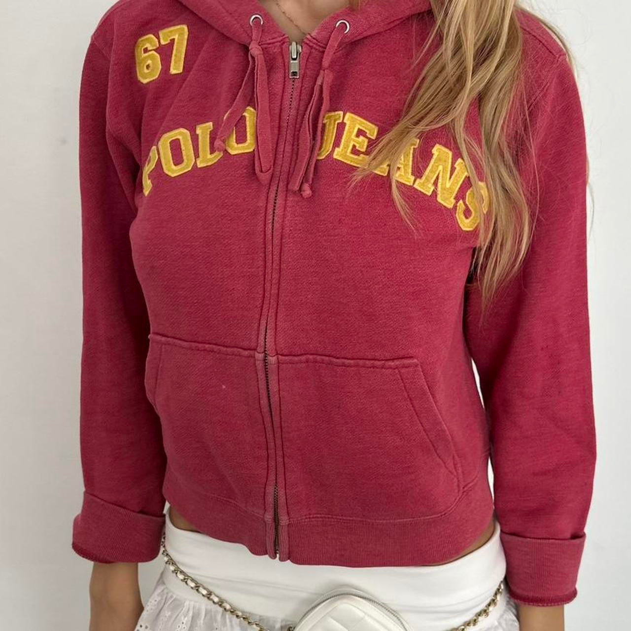 Vintage Polo Jeans 67 red hoodie