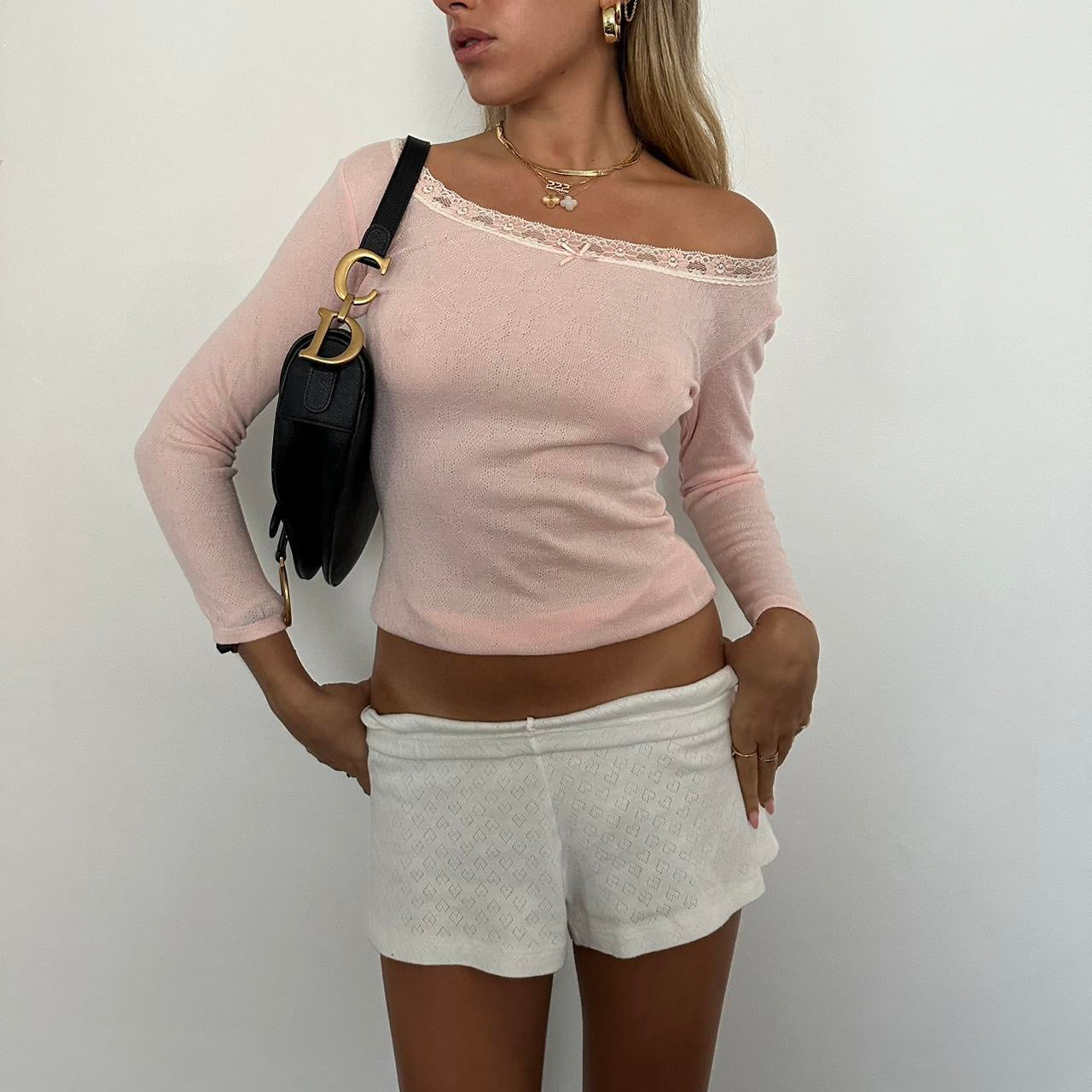 Vintage pink long sleeve top