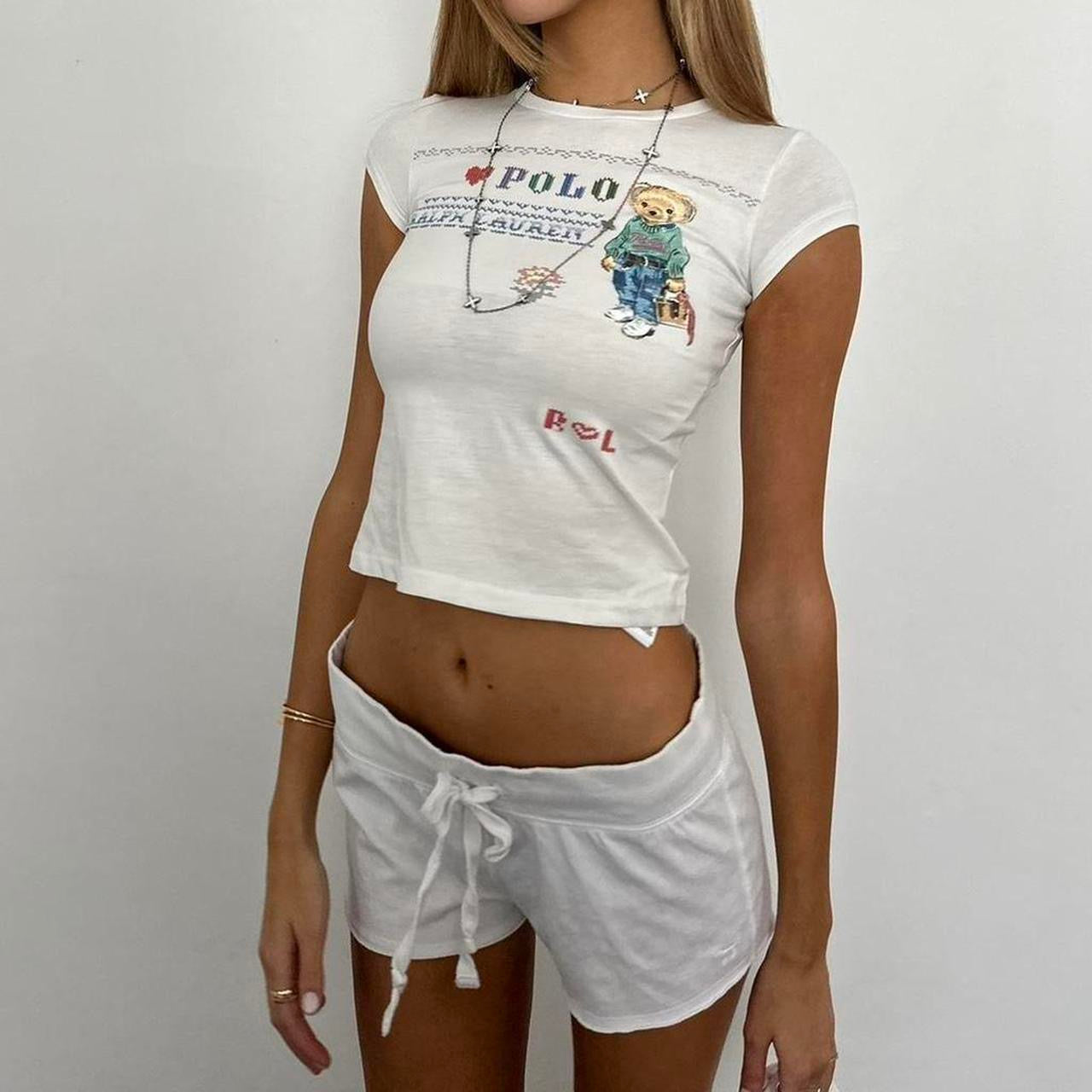 Vintage Ralph Lauren stitch work design baby tee