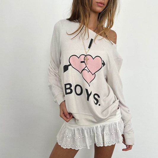 Vintage early 2000s la girl ‘I love Boys’ 💕 sweatshirt