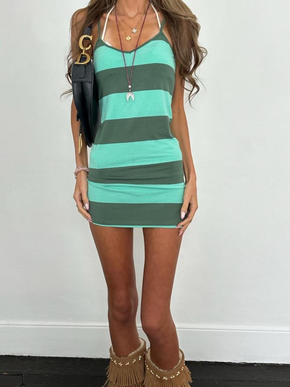 Vintage 00’s striped mini dress
