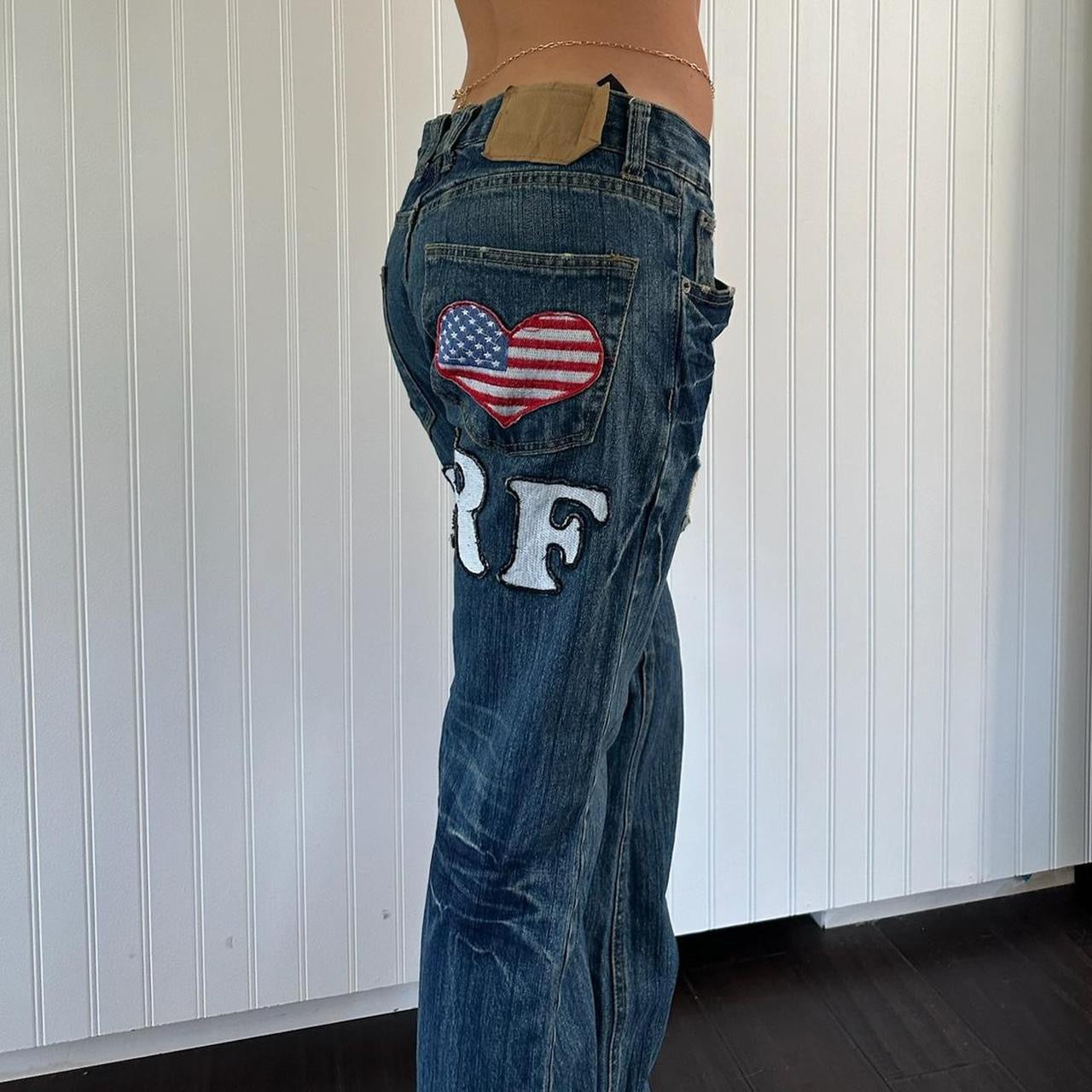 Vintage iconic rare 90s I love surf jeans