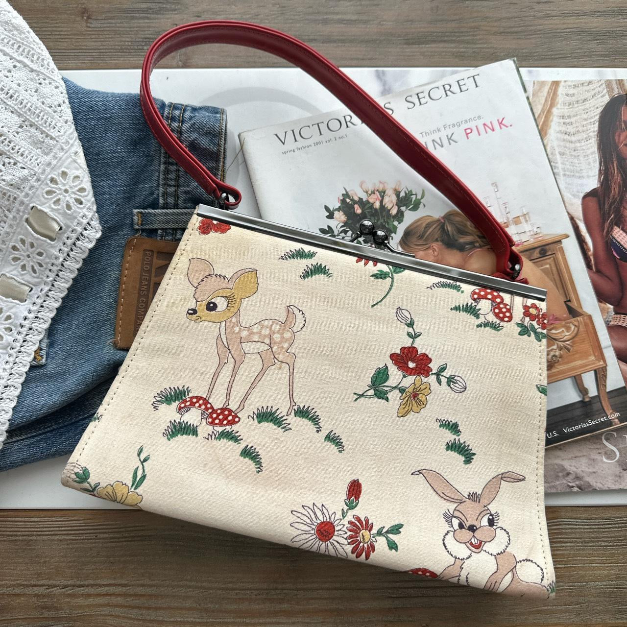 Vintage Bambi clutch shoulder bag 🍓🦌 🤎🍂