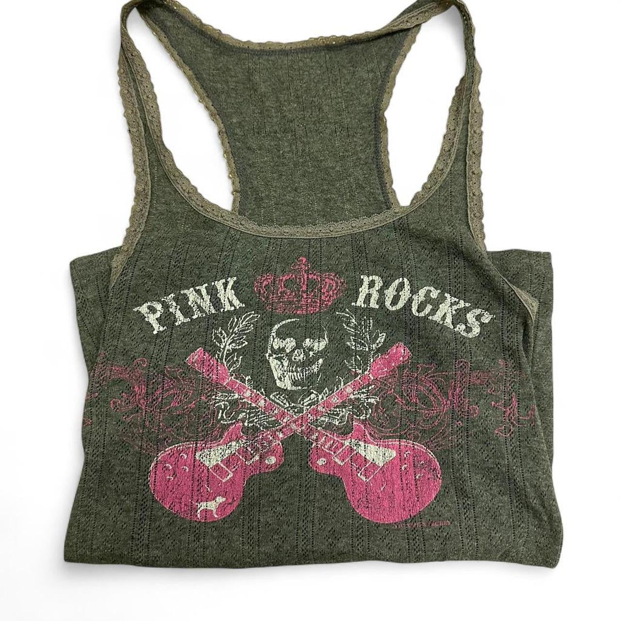 Vintage 90’s Victoria’s Secret grey and pink tank top