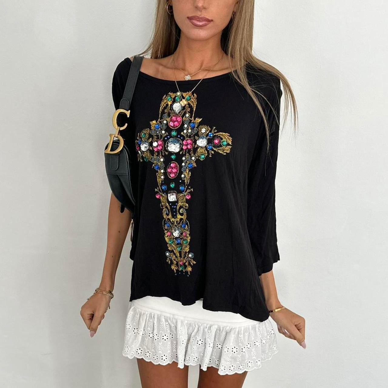 Vintage 00s cross relaxed fit top