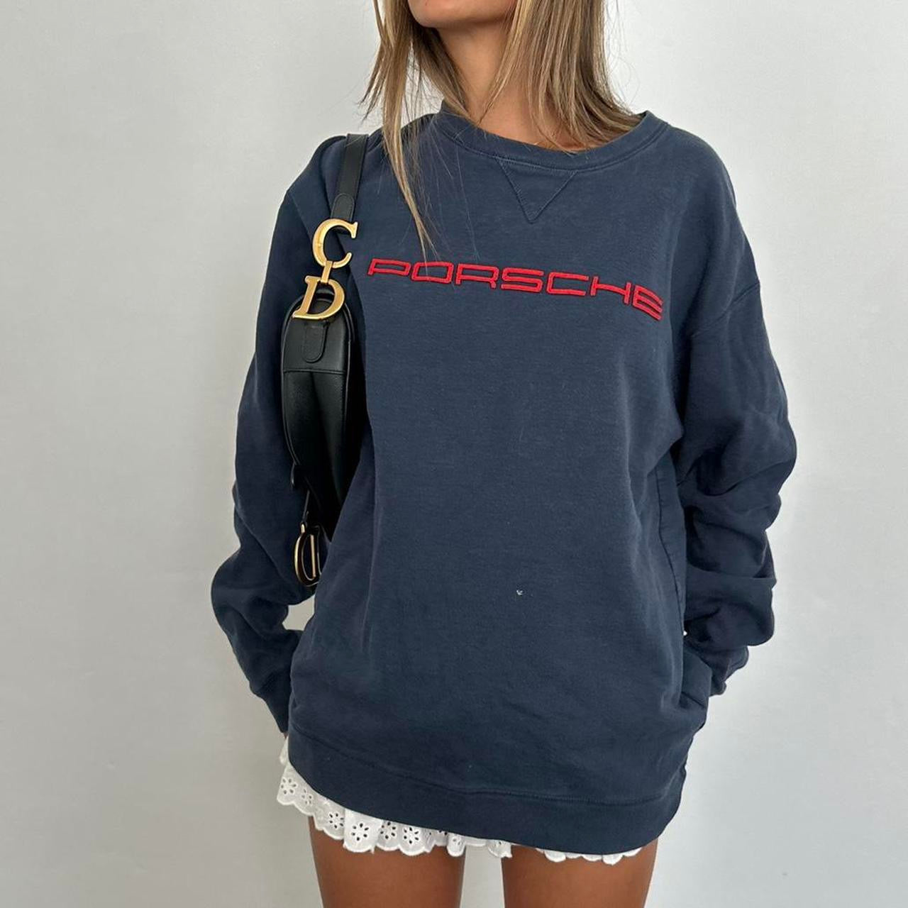 Vintage 90s Porsche navy sweater
