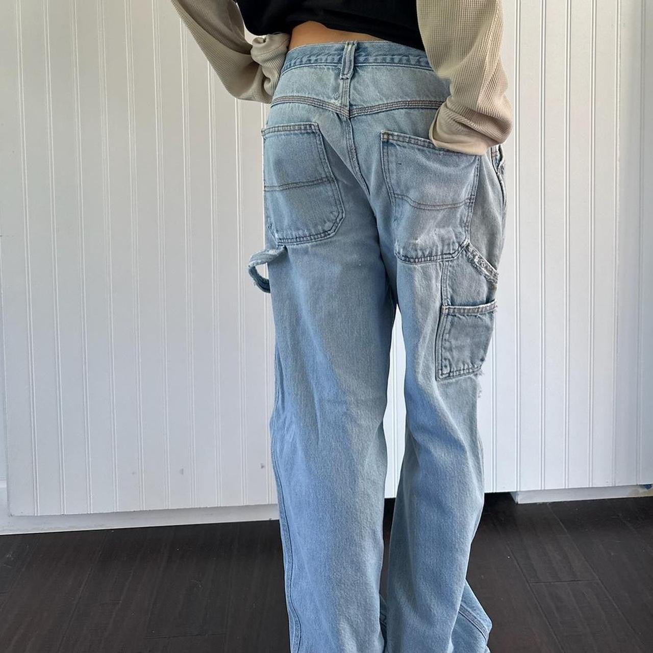 Vintage 90’s distressed blue carpenter jeans