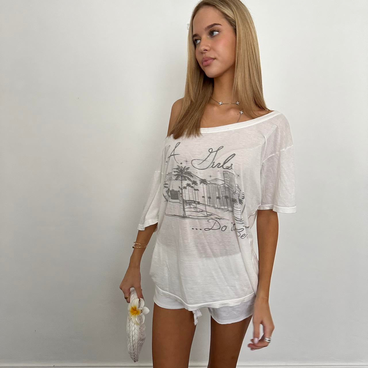 Vintage LA white oversized T-shirt