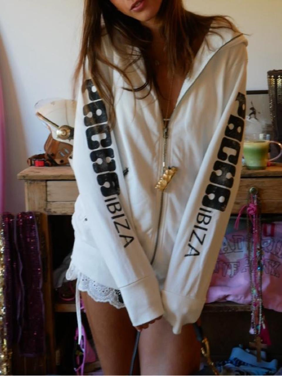 Vintage 00’s Pacha Ibiza white hoodie