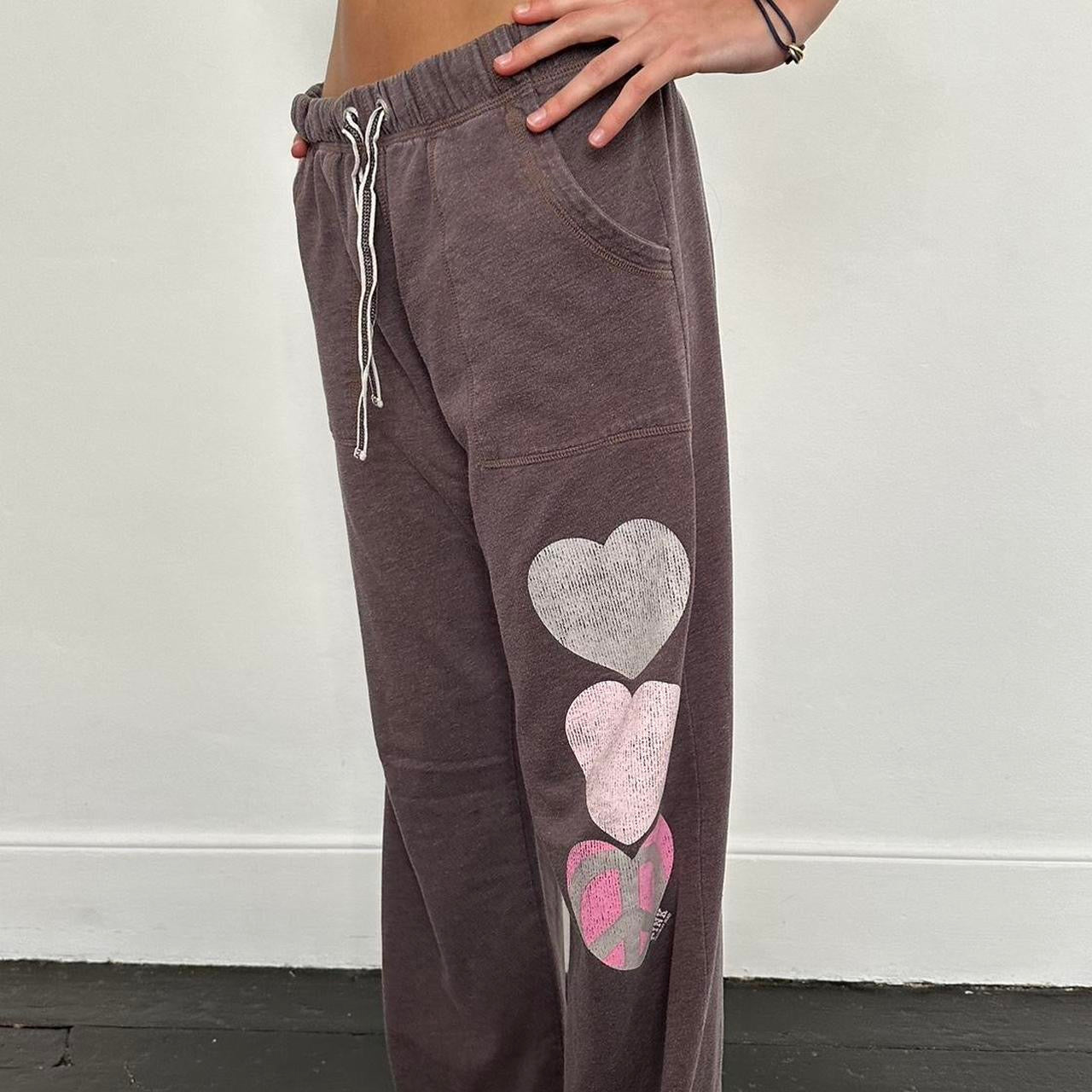 Vintage 2000’s Victorias Secret Pink brown sweatpants