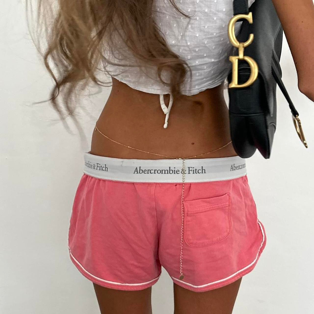 Vintage 2000s pink Abercrombie and Fitch shorts