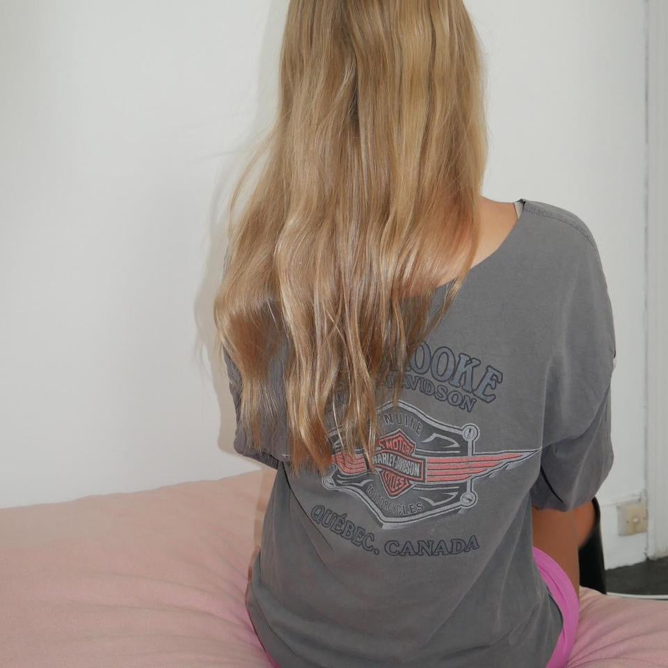 Vintage Harley Davidson grey long sleeves top