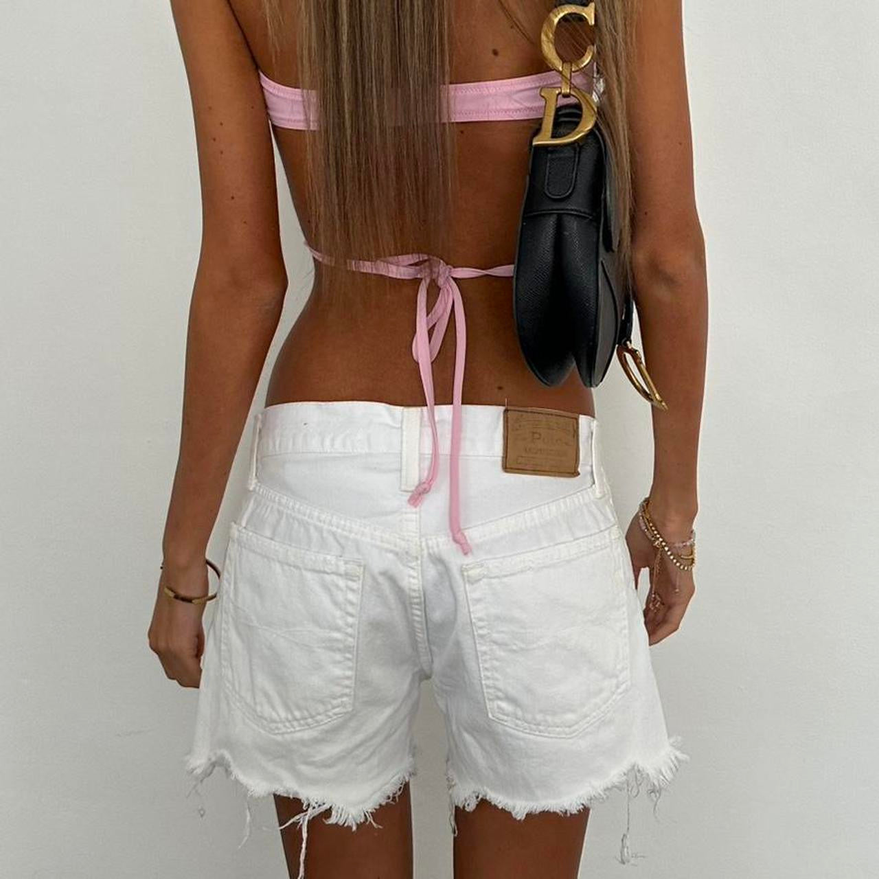 Vintage 00s Ralph Lauren white denim shorts