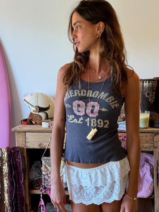 Vintage 90s Abercrombie & Fitch graphic tank top
