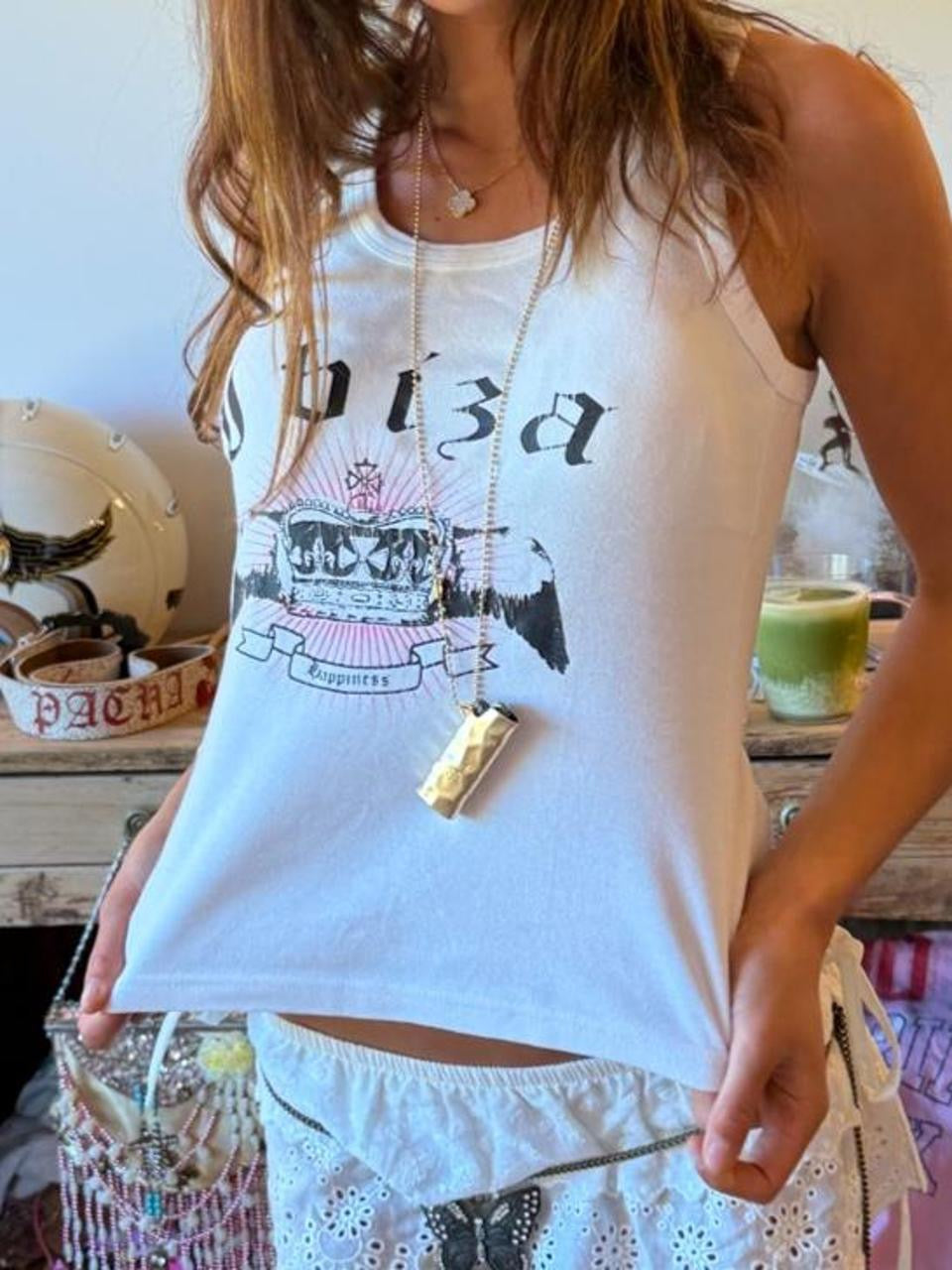 Vintage 00’s Ibiza graphic tank top