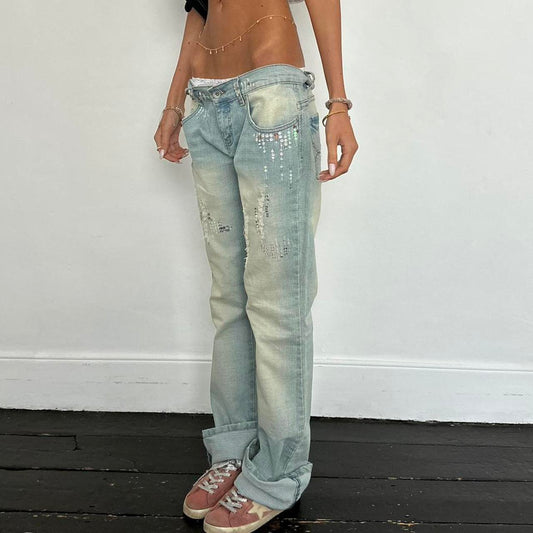 Vintage 00s sequin jeans