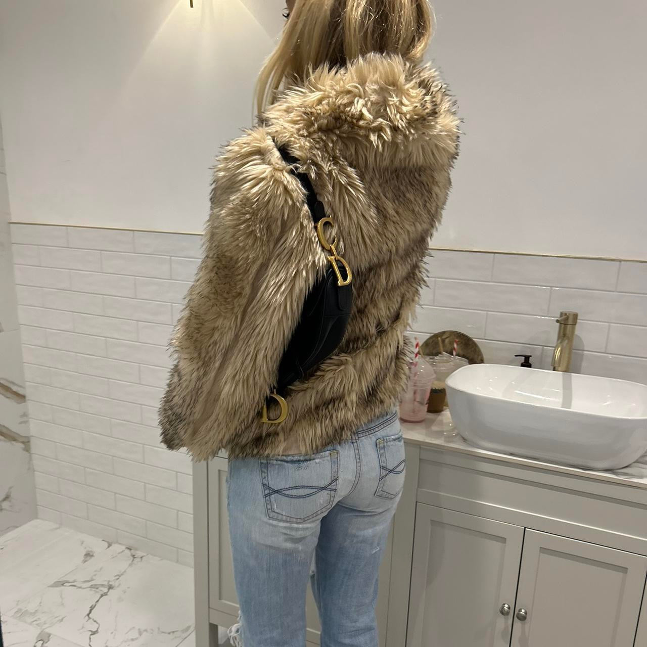 Vintage 2000’s faux fur jacket