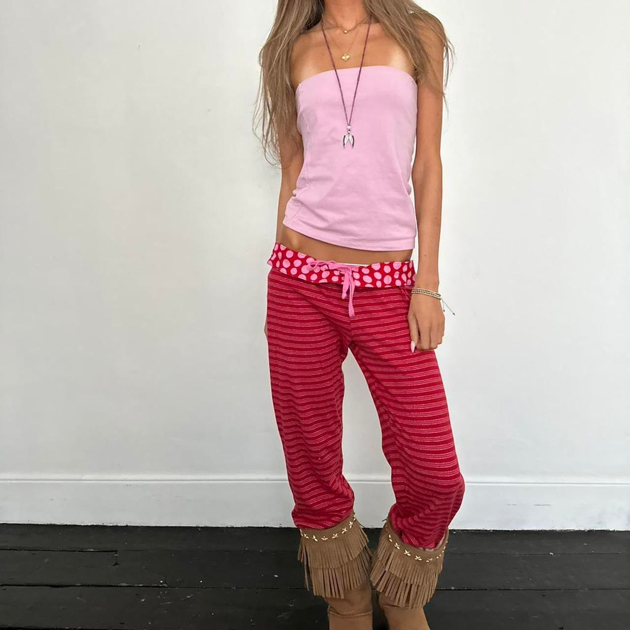 Vintage 2000’s pink strapless top