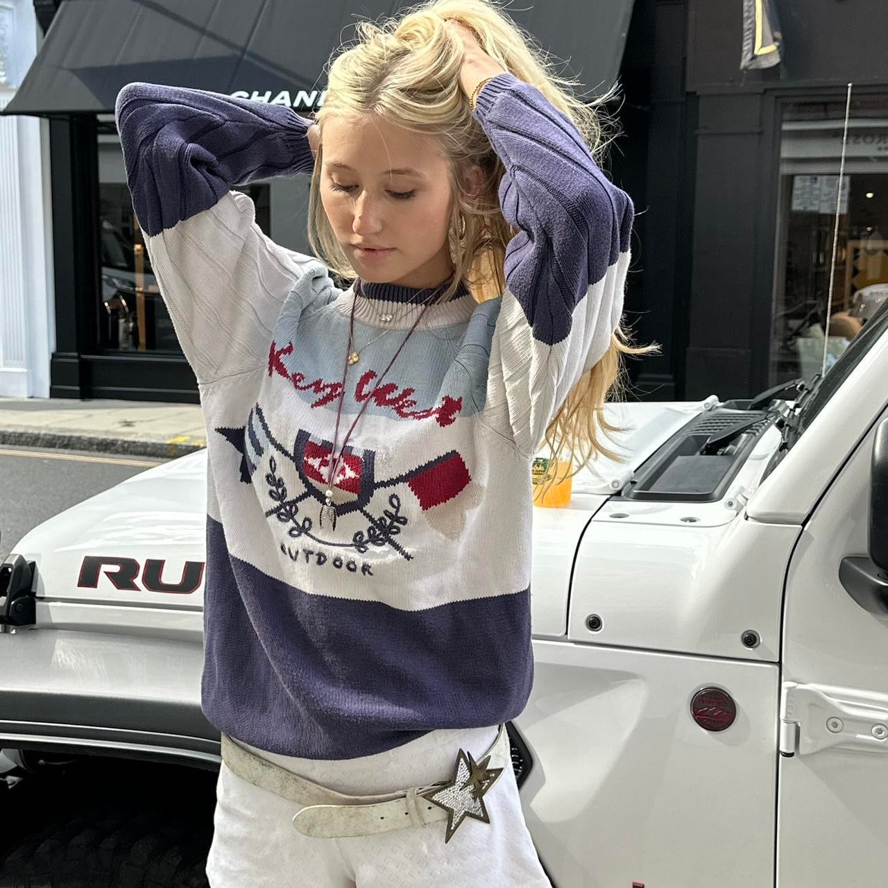 Vintage 90’s Key West preppy knit sweater top