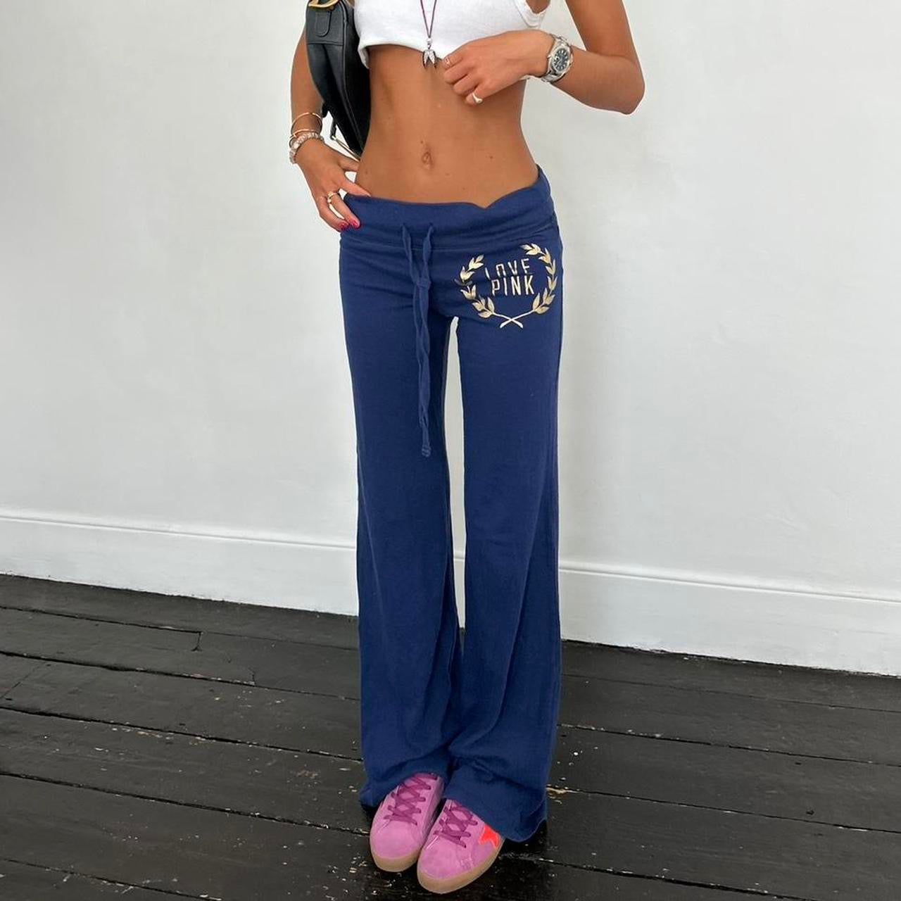 Vintage 00s Victoria’s Secret navy blue sweatpants