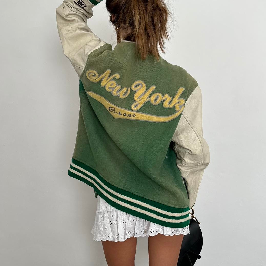 Vintage 80s green New York jacket