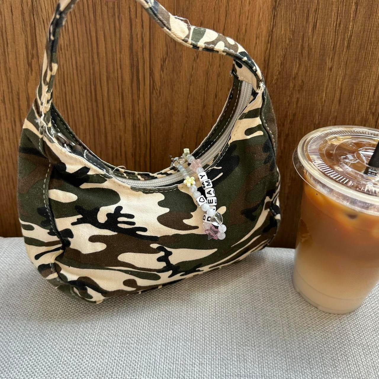 Vintage 90s camouflage bag