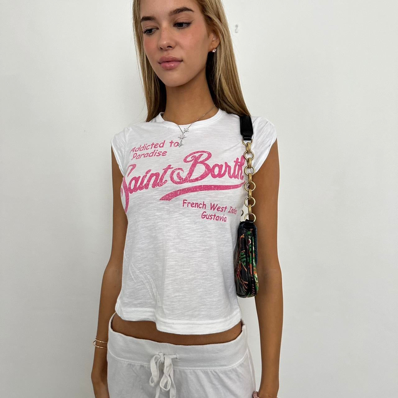 Vintage Saint Barth paradise baby tee