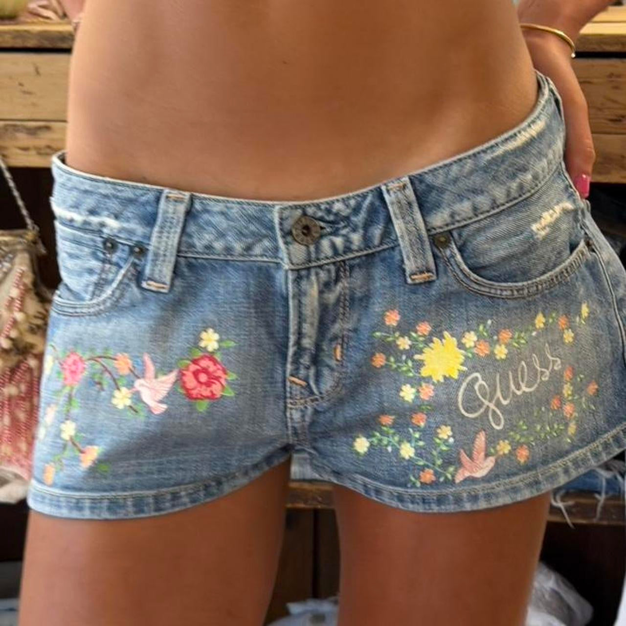 Vintage 90s rare Guess denim shorts