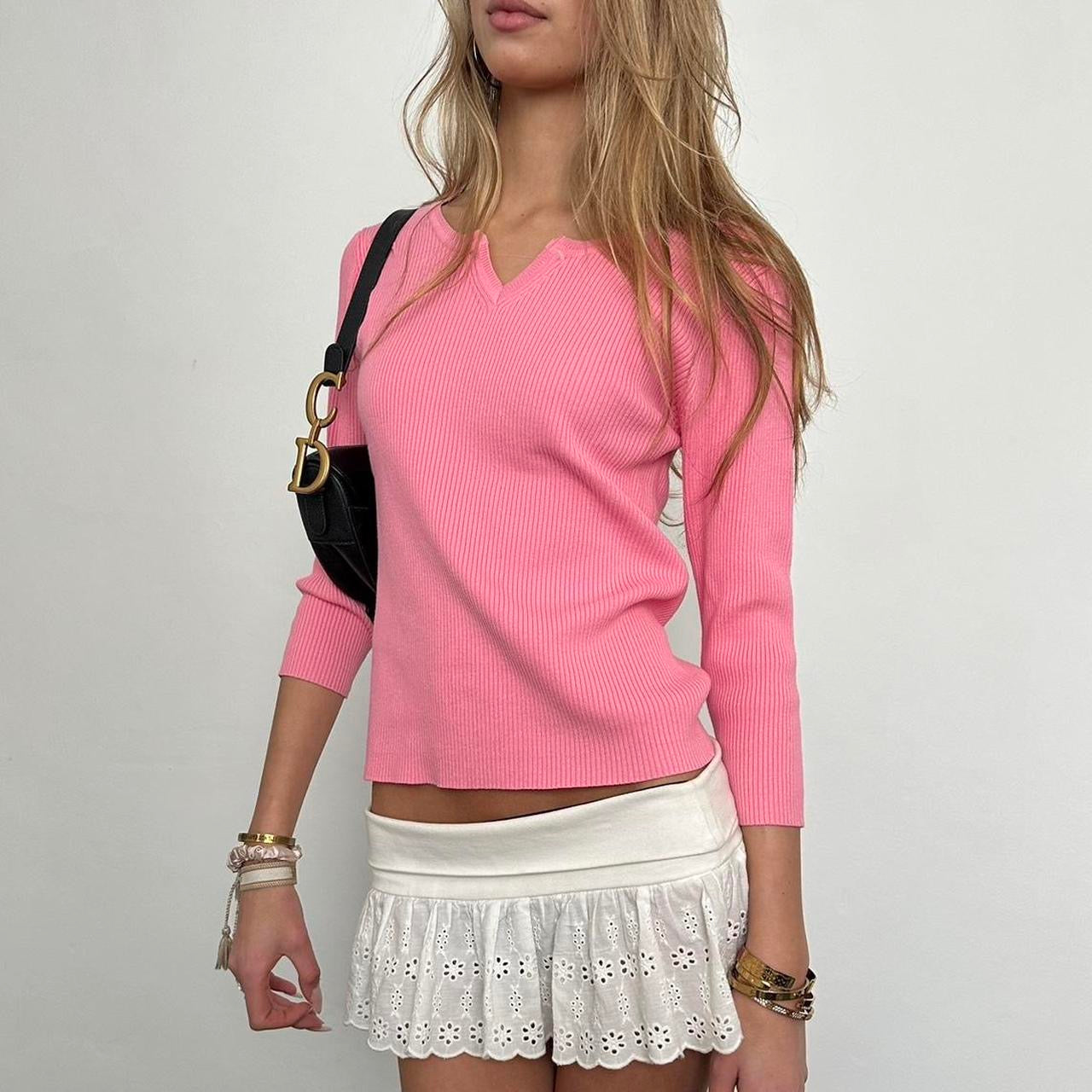 Vintage 90’s pink ribbed top