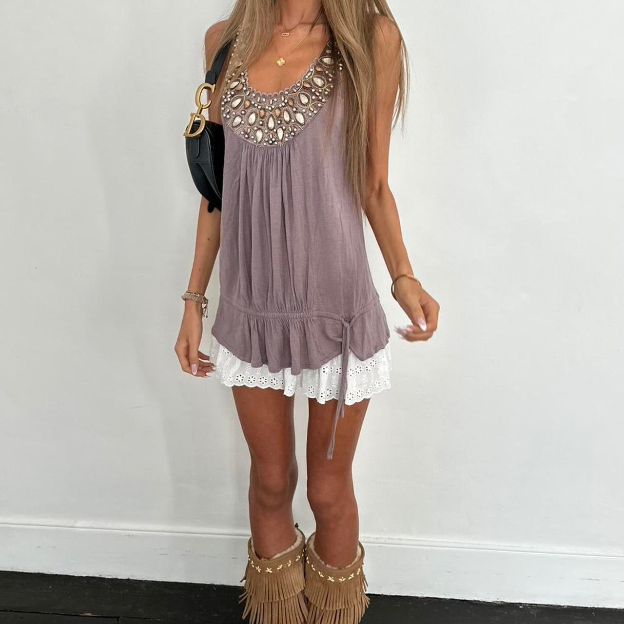 Vintage 2000’s embellished cami top