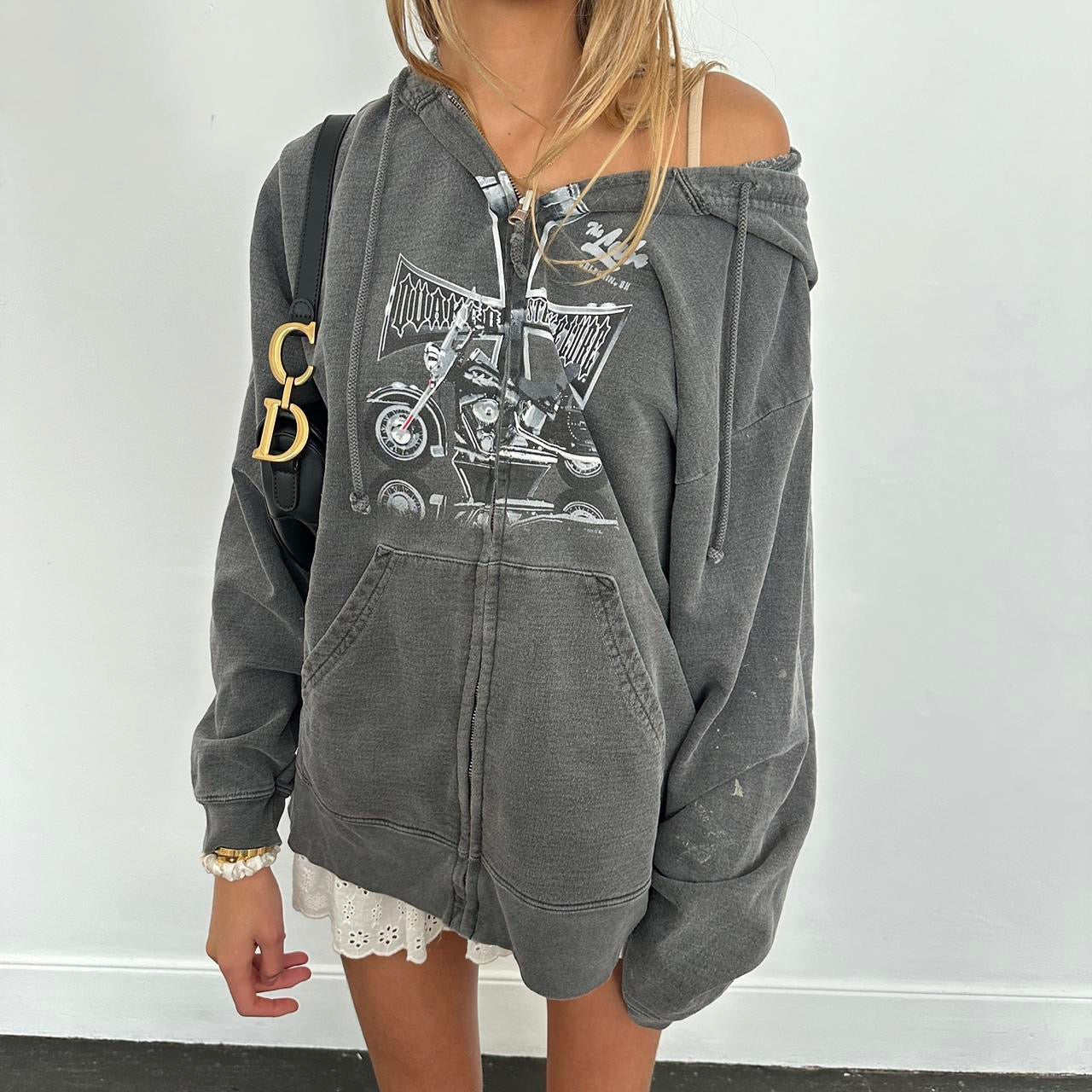 Vintage 90’s West Coast Choppers grey hoodie