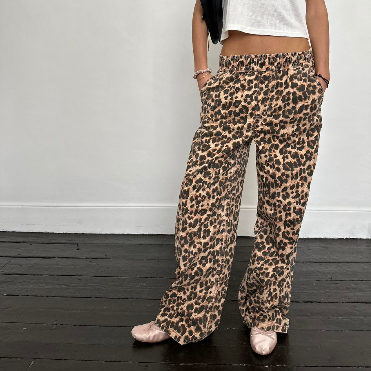 Vintage leopard print pants