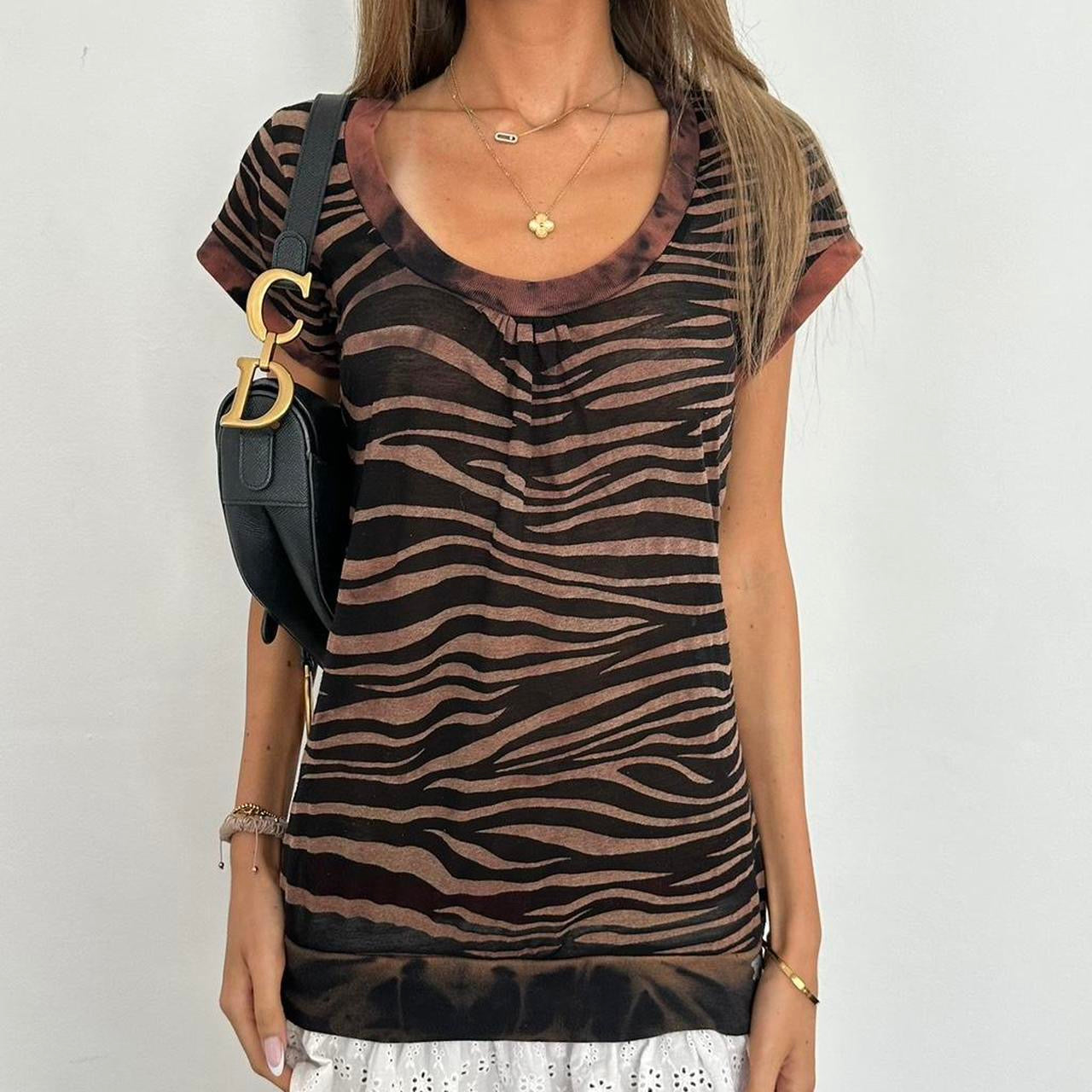 Vintage 2000’s animal print top