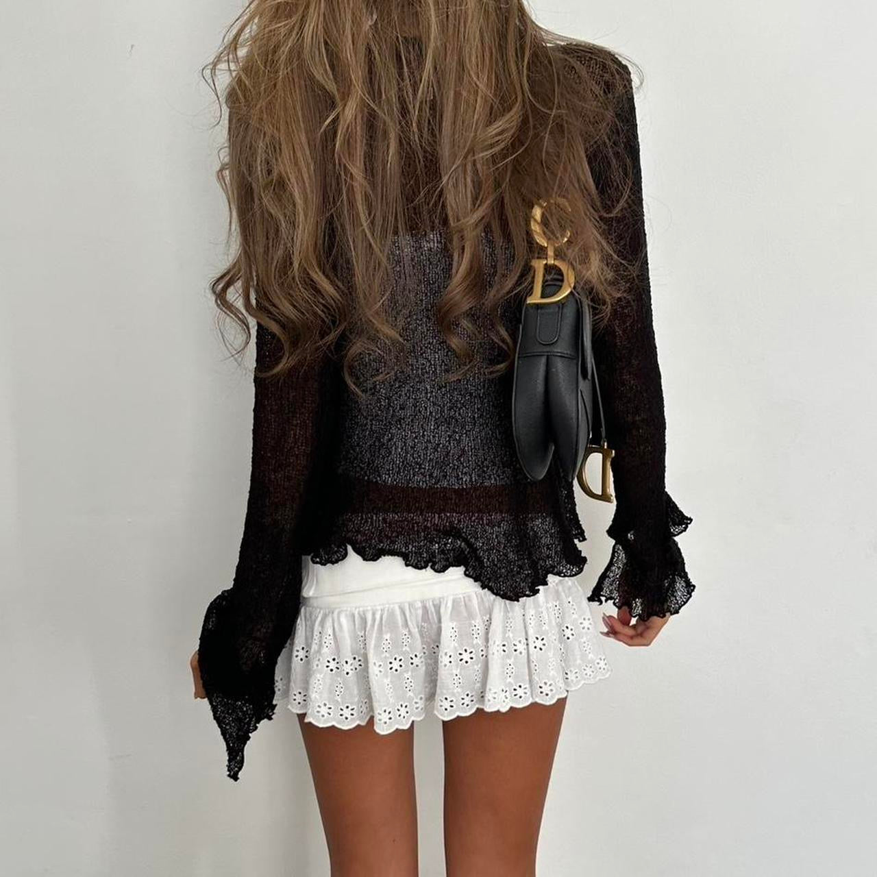 Vintage 2000’s black cardigan top